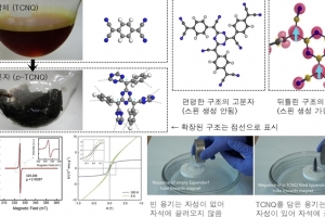 금속 자석 고정관념 깬 세계 최초 플라스틱 자성체 규명