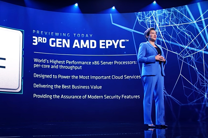 [포토뉴스] AMD CEO 리사 수 박사, CES 2021에서 고성능 모바일 프로세서 제품군과 차세대 서버 프로세서 공개