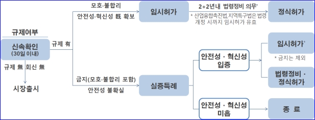 선택과 집중 통한 특례 승인율 제고, 특례 기업 조기 사업화 지원