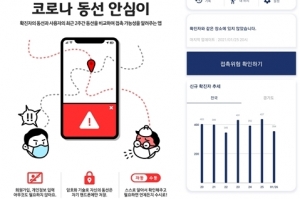 확진자와 동선 겹치는 거 아냐? 불안 ‘코로나 동선 안심이’앱 서비스