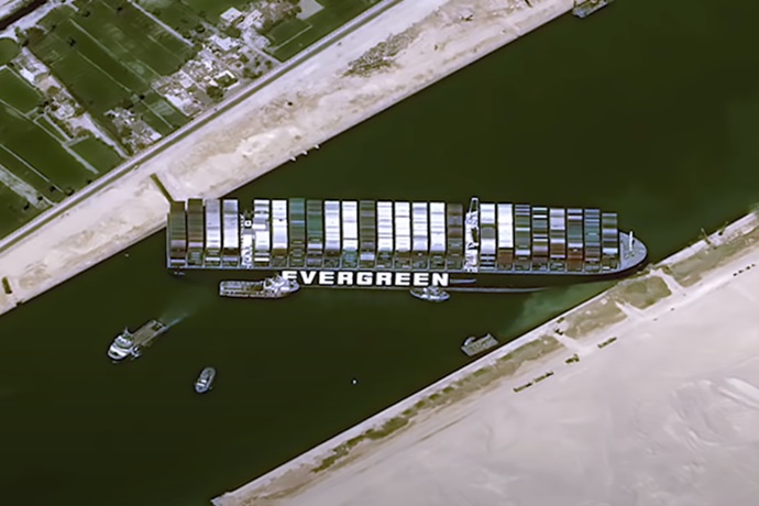 수에즈 운하 에버그린 소속 에버기븐(Ever Given) 좌초에 스크러버 ‘멈춤’
