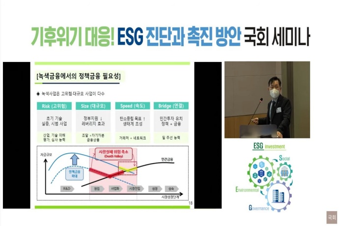 기업 ESG 참여...“국가 주도의 정책금융 도입해야”