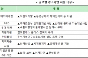 ‘글로벌 강소기업’ 200개 사에 4년간 맞춤형 지원