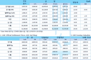 [6월11일] 뉴욕증시 '보합권 혼조 흐름' 비철금속 '달러 강세' 불구 강세(LME Daily Report)