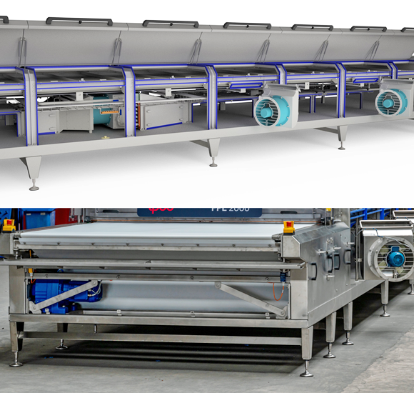 이프코코리아의 새로운 식품용 냉각 터널 'IPCO FPL 2000'