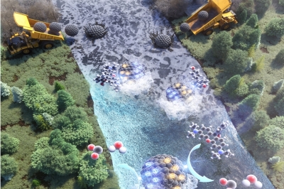 흐르는 물의 힘으로 오염물 제거하는 ‘압전 나노촉매’ 개발