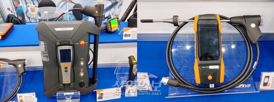 [국제그린에너지엑스포] 테스토코리아, 열화상카메라와 연소가스분석기 선보여