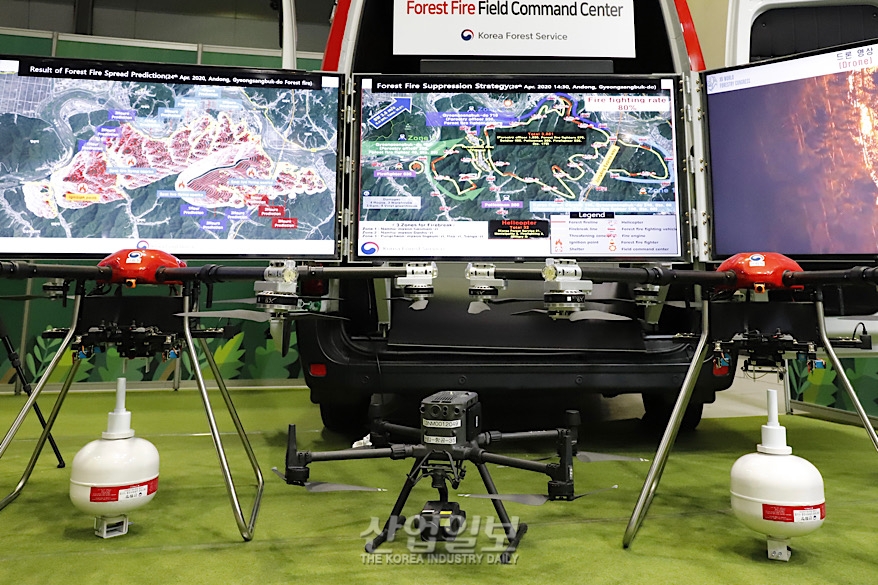 [포토뉴스] 드론·알고리즘…산불 관리에 활용하는 신기술