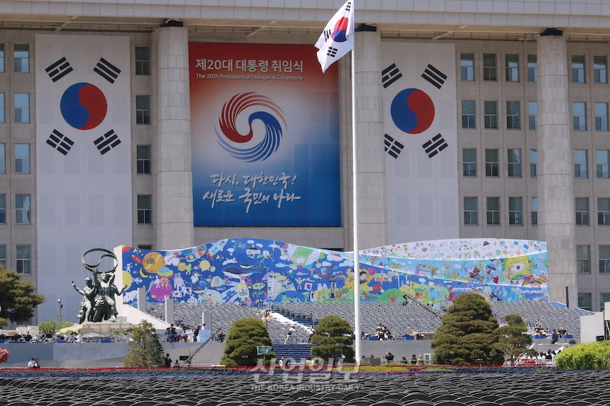[포토뉴스] 대통령 취임식 D-1…준비 한창인 국회