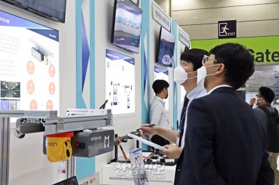 [전기전력전시회 2022] '중대재해 사전예방' 돕는 모노레일 자율주행 감시로봇