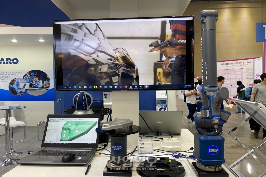 [심토스 2022] 빠르고 정확한 '3차원 다관절 측정기' 선보여