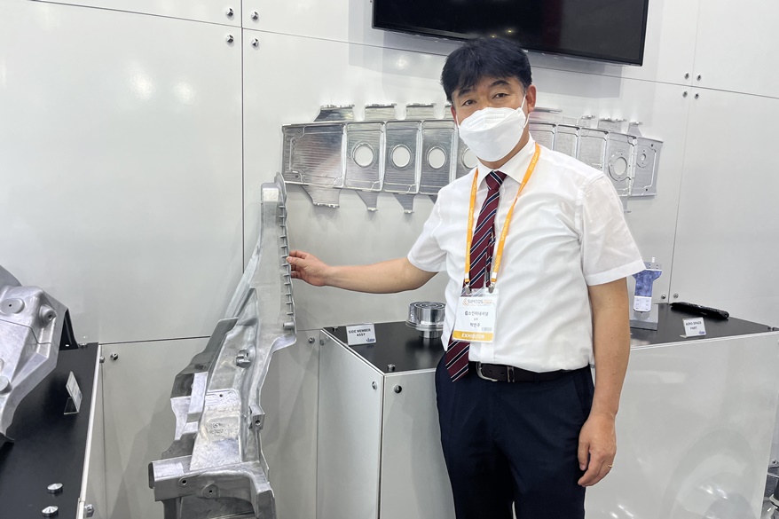 [심토스 2022] 정밀도 향상한 항공·자동차용 부품 가공기