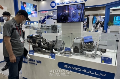[심토스 2022] 롤러기어캠 구동 방식으로 경량화·소형화 이룬 로터리테이블