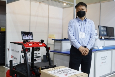 [국제물류산업대전] 발목만 보여도 ‘위험 감지’…지게차 AI 안전 시스템
