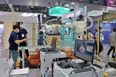 [국제물류산업대전] '빈 공간 측정'해 완충재 삽입까지 자동화