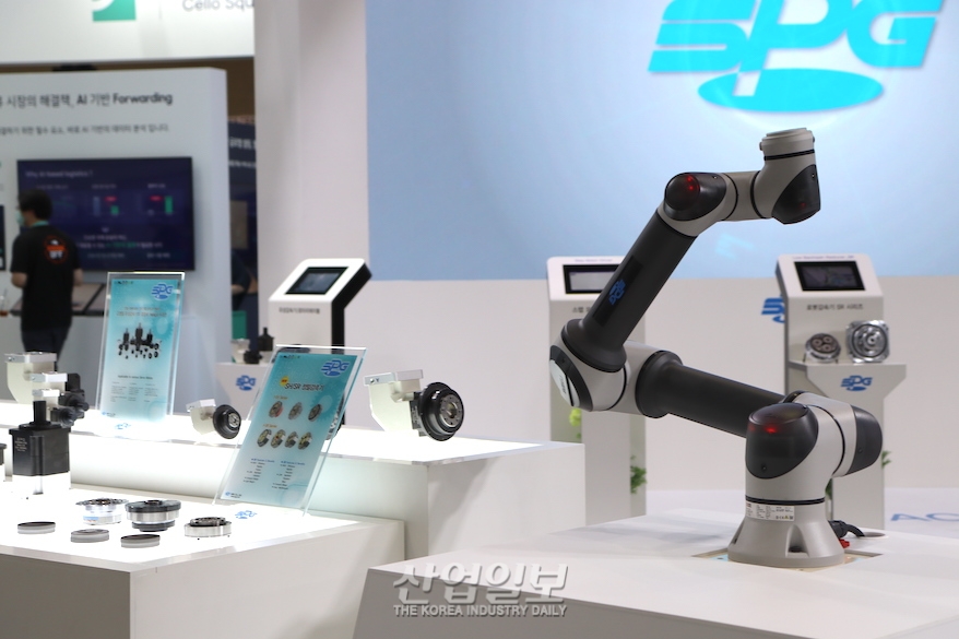 [국제물류산업대전] 에스피지, 핵심부품 개발로 협동로봇 국산화에 기여