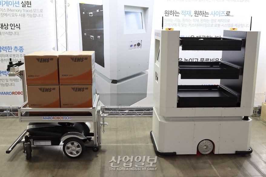 [국제물류산업대전] 물류로봇 고도화, '눈에 안보이는 선' 따라가