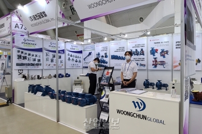 [한국국제기계박람회] 웅천글로벌, 수봉식 진공펌프 등 선보여