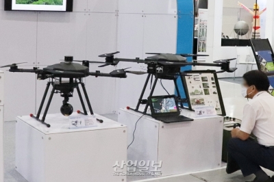 [무인이동체산업전] 재난현장 감시 및 정찰용 드론 전시