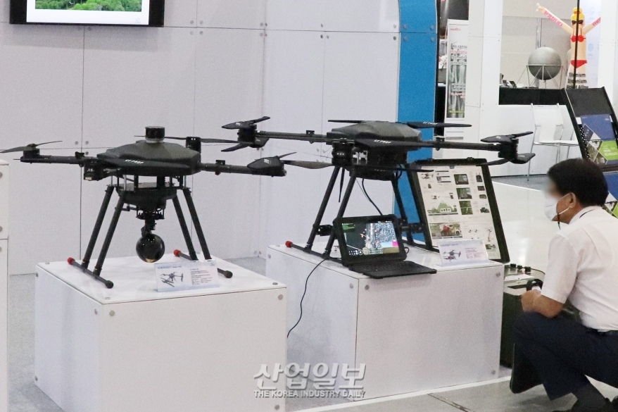 [무인이동체산업전] 재난현장 감시 및 정찰용 드론 전시