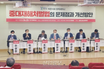 책임 배분, 민사책임 등 중대재해처벌법 문제 지적 잇따라