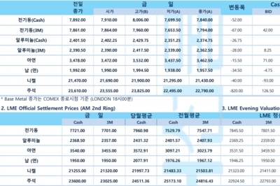 [8월31일] 연준 로레타 메스터 클리블랜드 총재 '내년 금리 인하 예상안 해'(LME Daily Report)