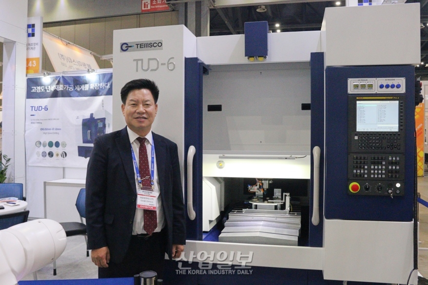 [한국산업대전] 고경도 난삭재료 가공용 드릴링 머신 선보여