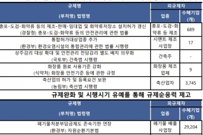규제신설 차단·규제적용 제외로 중소벤처·소상공인 규제비용 절감