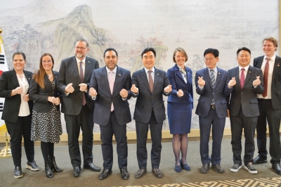 윤관석 위원장, 노르웨이 의장과 ‘재생에너지 전기차 등 협력’