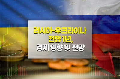 [그래픽뉴스] 러시아-우크라이나 전쟁 1년, 각국의 경제 영향은