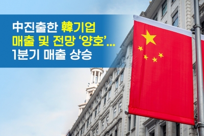 [그래픽뉴스] 中진출한 韓기업 매출 및 전망 ‘양호’...1분기 매출 상승