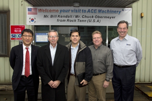 Rock Tenn사 관계자, 에이스기계㈜ 방문