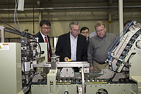 Rock Tenn사 관계자, 에이스기계㈜ 방문