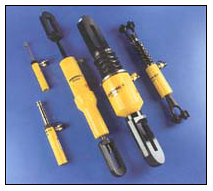 Single acting of current cylinder