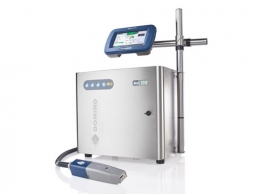 산업용 잉크젯 마킹기 Ax550i, 고속 마킹, 연속식 마킹, 바코드 마킹, 식품 포장, QR코드 마킹, 유통기한 마킹